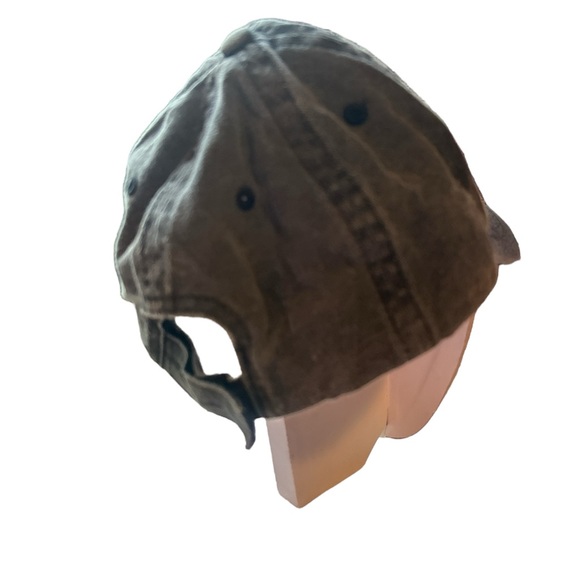 Infinity Dark Grey Distressed Baseball Velcro Adjustable Hat ONE SIZE FITS MOST - Picture 2 of 5